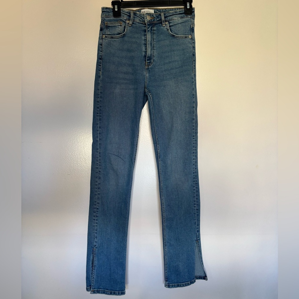 Zara denim with ankle split